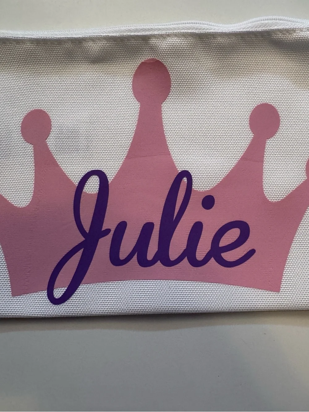 Personalized Kids Princess Pouches - Pink and Purple Set of 3